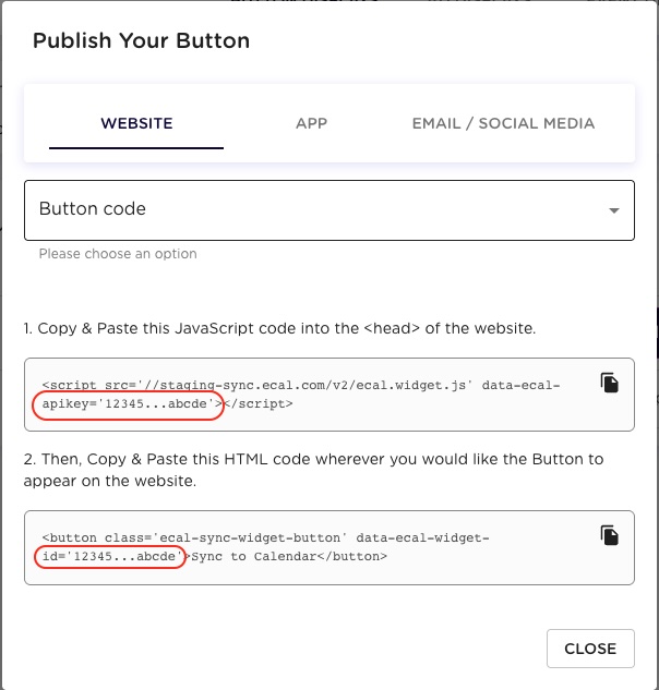 Button Embed